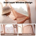 thumbnail image 2 of MOPHOTO 2-4 Person Inflatable Tents for Camping, Blow Up Tent with Hand Pump, Easy Setup Inflatable Hot Tent with Stove Jack, Waterproof Oxford Air Glamping Tents for Camping Adult, 2 of 9
