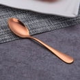 thumbnail image 3 of Copper Silverware Flatware Set, Moxinox 20-Piece Stainless Steel Cutlery Set for 4, Mirror Finish, Ideal for Home Hotel Wedding Festival Party, Dishwasher Safe, 3 of 6