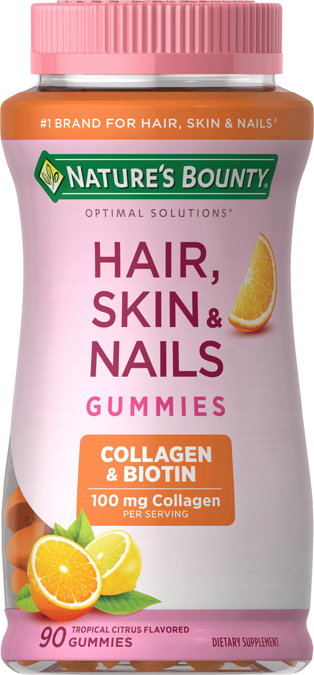 Nature's Bounty Hair Skin and Nails With Collagen and Biotin, Gummies,  90 Ct