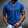 thumbnail image 2 of WEIWEN Patriotic Tshirts Shirts for Men 250th Anniversary USA Shirt 4th of July America 250 Years T Shirts for Man Summer Outfits Mens Independence Day Tee Dark Blue, XXXL, 2 of 4