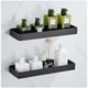 thumbnail image 4 of Estante de baño de acero inoxidable NQ Perla rara negro 40*12cm 900g, 4 of 4