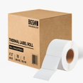 thumbnail image 1 of [12 Big Rolls, 700/Roll] 4" x 2" Direct Thermal Compatible Labels(not for dymo) - Premium Resolution & Adhesive, 1 of 5