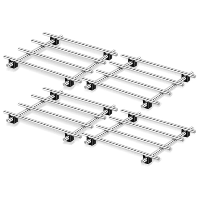 4 Salvamanteles de Acero Inoxidable para Ollas y Sartenes, Salvamanteles para Ollas, Rejillas Enfriamiento para Almohadillas Calientes, Soporte para Sartenes para Cocinar y Hornear