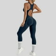 thumbnail image 4 of WILLBEST Mono de Entrenamiento para Mujer, de Manga Larga, con Cremallera Frontal Y Espalda Descubierta, Elástico, Deportivo, para Yoga, Running, Ropa Informal Cómoda. Grande, 4 of 8