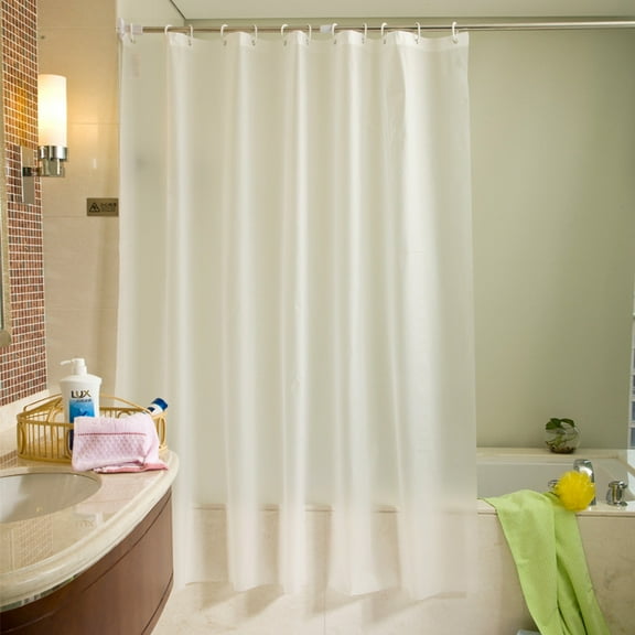 YAZHPA PEVA Bathroom Shower Curtain Liner Heavyweight Fabric Heavy Duty Thickness And Bathroom Products