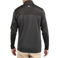 thumbnail image 2 of Men's-Cutter & Buck  Black Miami Hurricanes Traverse Stretch Eco Stripe DryTec Tri-Blend Quarter-Zip Pullover, 2 of 2