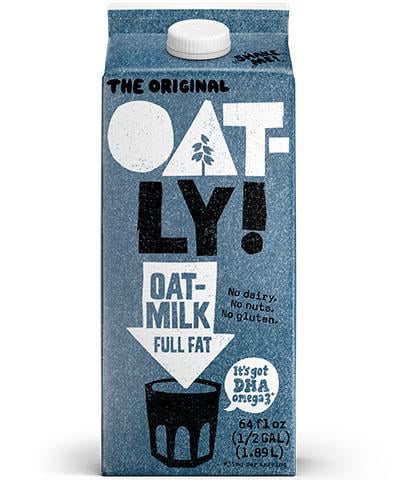 Oatly Full Fat Oat Milk, Half Gallon, 64 oz - Walmart.com