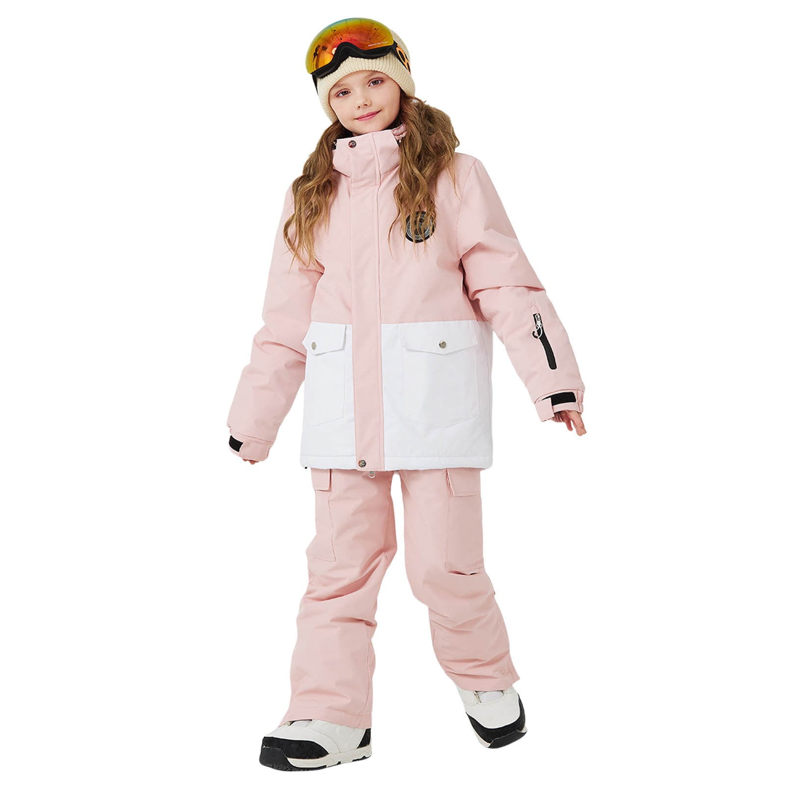 Combinaison De Ski Une Pièce Enfant Amur Leopard - Coupe-Vent Imperméable Garçon Fille