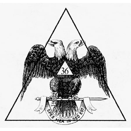 Seal Freemasonry Nseal Purported To Be Of The 36Th Degree Masons From An Anti-Masonic Flyer Distributed By Occupy Wall Street Protesters In New York City March 2012 Rolled Canvas Art -  (24 x (Best Way To Distribute Flyers)