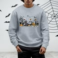 thumbnail image 2 of Mens Hoodies Comfort Wash Sweatshirt Cow Sweatshirt Men Athletic Tops Thick Sweatshirts for Men Cute Fall Halloween Men's Fall And Winter Hoodless Green S, 2 of 6
