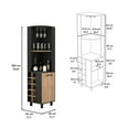 thumbnail image 4 of DEPOT E-SHOP Morocco Corner Bar Cabinet, 4 of 5