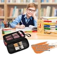 thumbnail image 6 of FORMRS Pencil Case with 3 Compartments Zipper Pouch, Elementary School Level and up, Charming Floral Pattern, 6 of 8
