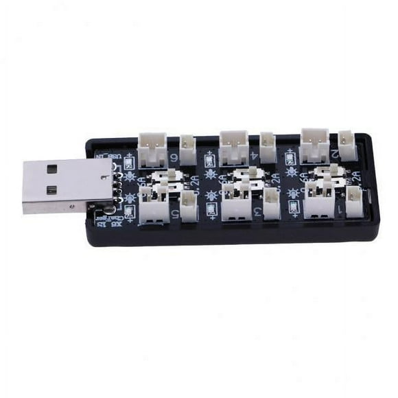 Yinanstore 3x USB Plug 1S 3.7 V / 4.2 V Lipo Battery Parallel Charging Card (JST MCX MCPX)