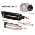 thumbnail image 5 of 2x Motorcycle Quiet Baffle Exhaust Muffler Compatible with Short Pipe Staggered Exhaust and Side Exhaust, 5 of 5