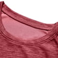 thumbnail image 5 of Mens 2026 Fall Long Sleeve Men's Solid Color Long Sleeved Round Neck Casual Sports Top T-Shirt Wine Xl, 5 of 9