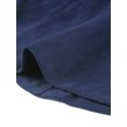 thumbnail image 6 of DARING DIVA Women's Faux Suede Lapel Collar One Button Dressy Suit Jacket S Navy Blue, 6 of 6