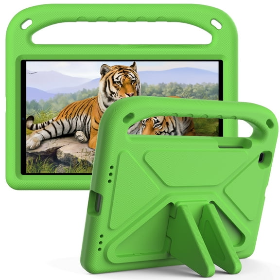 Dteck Case for Samsung Galaxy Tab A 8.0" T290/T295 (2019) 8-inch,Kids Friendly EVA Foam Case Lightweight Shockproof Convertible Handle Kickstand Cover,Green