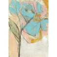 thumbnail image 3 of Goldberger, Jennifer 14x18 Black Modern Framed Museum Art Print Titled - Impasto Flower I, 3 of 5