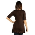 thumbnail image 3 of 24/7 Comfort Apparel Women's 3/4 Sleeve Tunic, 3 of 3