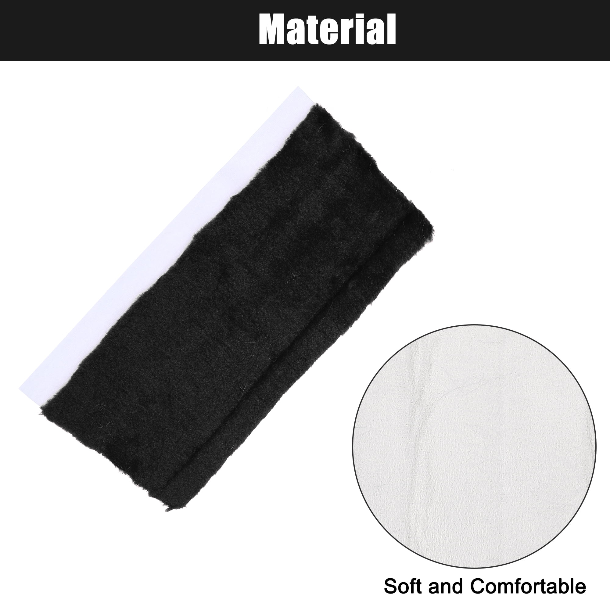 Unique Bargains Plush Car Seat Belt Protector Pads Shoulder Strap Covers Universal Black