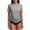 Gray, variant on Women's Sun Protection Beach Surfing Top, Raglan Sleeve Drawstring Hem Shirt,