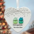thumbnail image 2 of Tupukom Under 5 Heart-Shaped Sea Glass Friendship Decor - Timeless Friendship Heart Keepsake - Christmas Pendant for Christmas Tree Hanging Ornaments, Sea Glass Art for Best Friends, 2 of 6