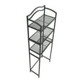 thumbnail image 6 of Household Essentials 3-Tier Metal Over the Toilet Bathroom Storage Shelf, Grey, 6 of 7