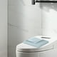 thumbnail image 5 of Toalla facial y toallita de algodón con diseño de panal | Toalla de baño absorbente de 35 x 75 cm | Toalla suave para el hogar | Colores gris, azul y rosa | Juego de 1 pieza, 5 of 6