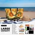 thumbnail image 5 of Daiia Golden Sunflower In Field Beach Travel Bag - Water-Resistant Beach Bag, Lightweight Tote with 7 Pockets for Women and Men - Gym,Pool,Camping,Reusable Grocery Bag, 5 of 7