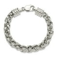 thumbnail image 4 of Sterling Silver Bracelet Chain Styles Fancy 9 mm 7.75 in, 4 of 5