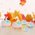 thumbnail image 5 of Zawou 5-Piece Glitter Pastel Pumpkin Set, Thanksgiving Table Centerpiece, Sparkling Autumn Harvest Decoration for Home, Mantle, or Party, 5 of 7