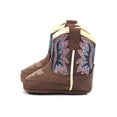 thumbnail image 1 of ARIAT Lil' Stompers Botas infantiles estilo Shelby Eje morado y ala colorida Cierre de gancho y bucle Púrpura/Marrón Talla 02, 1 of 5