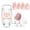 Clear, variant on Modelones French Tip Tool- 6 Pcs Nail Stamp French Manicure Kit Suitable for DIY Together with Gel Nail Polish Art Tips Printing Tool Kit