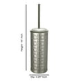 thumbnail image 6 of NU Steel TBH-03-PWT Laser Cut Toilet Brush Holder with Lid, Pewter  TBH-03-PWT, 6 of 7