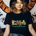 thumbnail image 3 of T-Shirt Mignon CMA / Haut d'Appréciation d'Assistante Médicale avec Tournesols, Azalée, Taille 2TG, 3 of 6