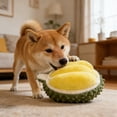 thumbnail image 4 of Durian Shaped Squeaky Cat Toy Crinkle Paper Sound Durable Material Interactive Play for All Cat Sizes Pet Entertainment Gift, 4 of 8