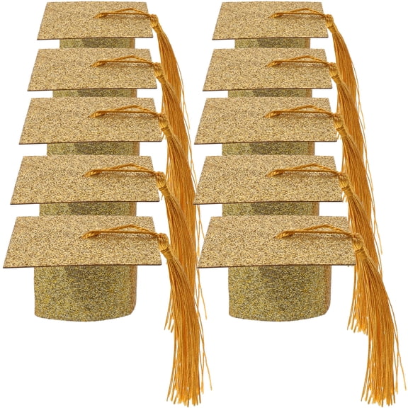 10 Pcs Graduation Cap Decorations Goblet Lid Party Supplies Child