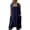 Blue, variant on Fiykzur Cotton Linen Apron for women Cross Back Apron Pinafore Dress for Baking Cooking Gardening Work