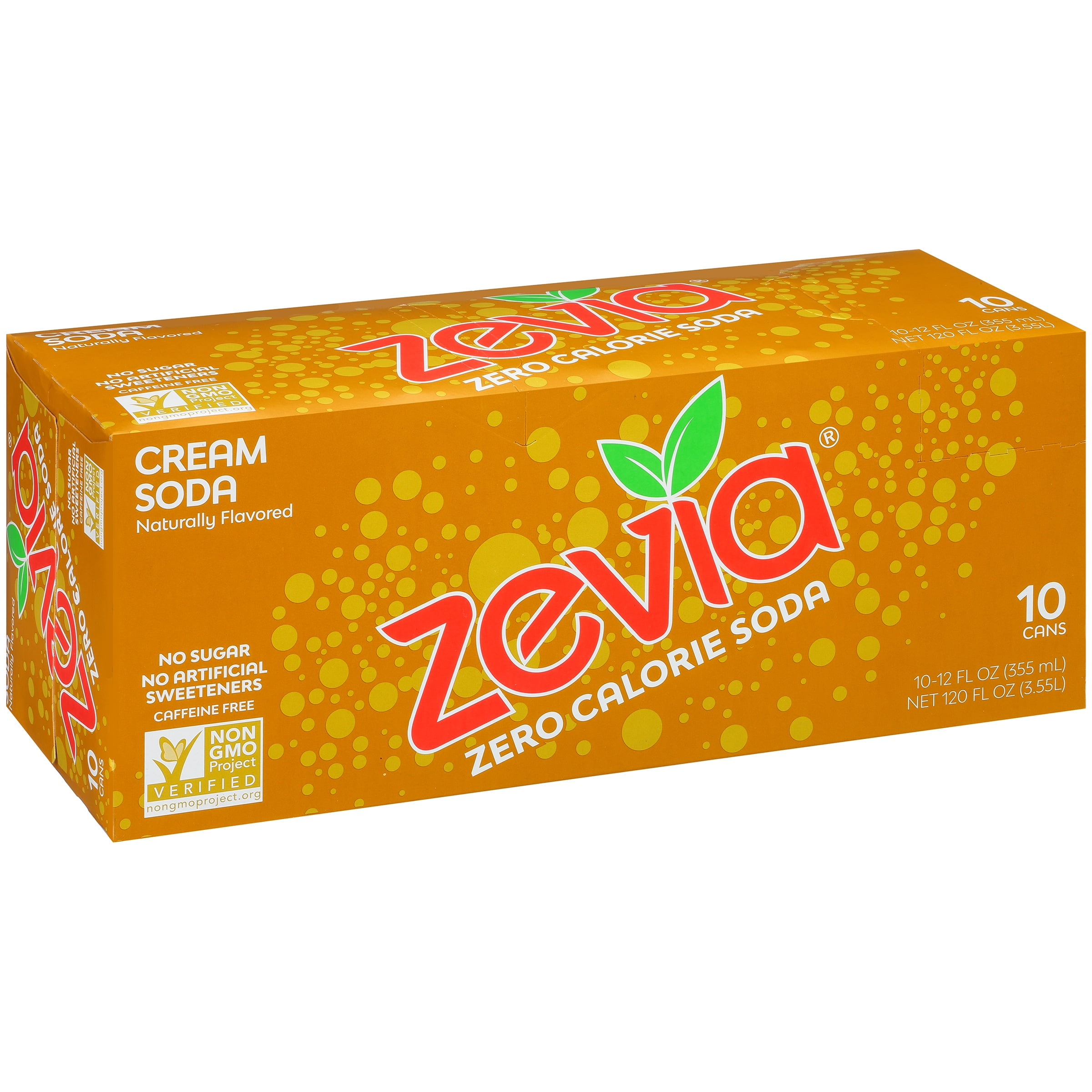 Zevia® Zero Calorie Cream Soda 1012 fl. oz. Cans