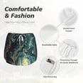 thumbnail image 6 of Lsque Enchanted Forest Skull Path Printed Women's Running Shorts with Liner Pockets,Elastic Quick Dry Workout Athletic Gym Yoga Shorts,Womens High Waist Shorts-X-Large, 6 of 9