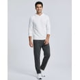 thumbnail image 6 of Real Essentials 3 Pack: Men's French Terry Open Bottom Sweatpants - Casual Lounge Comfort Gym with Pockets, 6 of 6