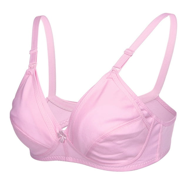 Cotton Bra,Cotton Front Open Maternity Pregnant Bra Breastfeeding Bra User-Friendly Design