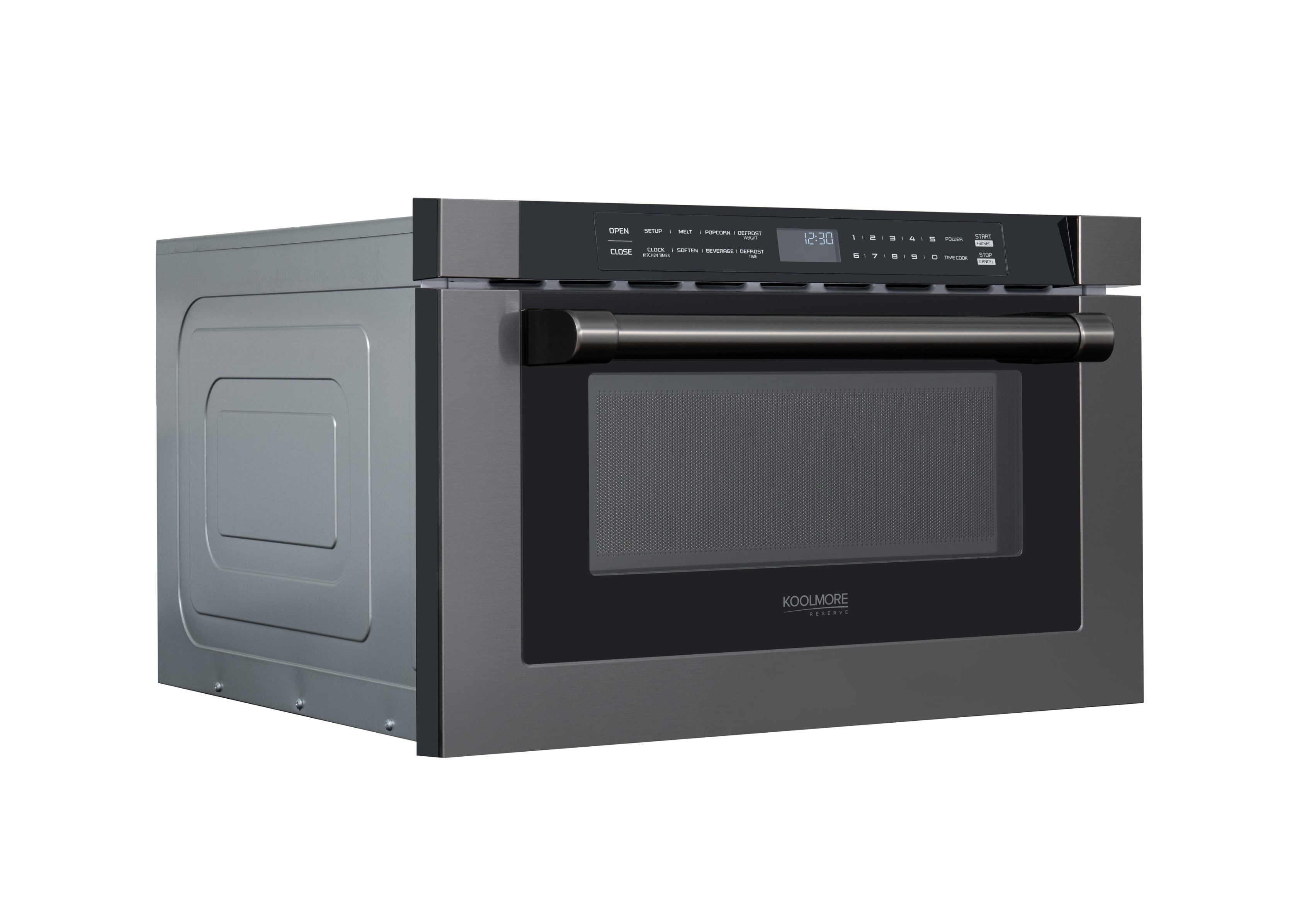 24 in. Black Stainless Steel  Microwave Drawer, 1.2 Cu. Ft Capacity