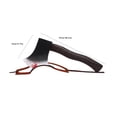 thumbnail image 5 of Dog Halloween Costume Hat With Axe Prop For Small Medium Pets Adjustable Rope Design Cloth And Plastic Material brown, 5 of 5