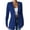 Blue, variant on Womens Tunic Blazer Suit Jacket Long Sleeve One-button Long Blazers Business Casual Outfits for Women (2XL, White)