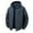 Dark Gray, variant on HAiming Fleece Lined Jackets Coats for Men Full Zip Casual Long Sleeve Solid Color Hooded Outwear with Pockets