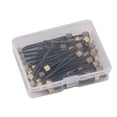 thumbnail image 1 of 1 Set 50Pcs Boxed Nails Practical Photo Frame Nails Picture Hook Nails (Black), 1 of 5