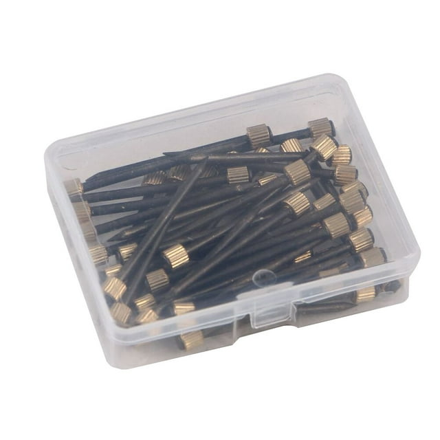 1 Set 50Pcs Boxed Nails Practical Photo Frame Nails Picture Hook Nails (Black)