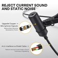 thumbnail image 4 of Microphone Lavalier Rechargeable, MAONO Micro à Condensateur Omnidirectionnel à Pince pour Col à Revers avec Indicateur DEL pour Baladodiffusion, Enregistrement, ASMR, Compatible avec iPhone, Android, Téléphone Intelligent, Caméra, PC, AU-100R, 4 of 15