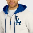 thumbnail image 6 of Men's Darius Rucker Collection by Fanatics  Cream Los Angeles Dodgers Polar Fleece Full-Zip Hoodie, 6 of 6
